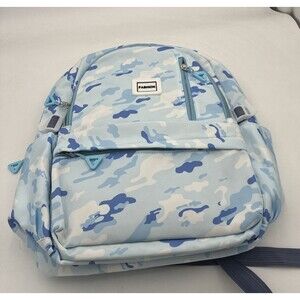 camolauge back pack with lunch bag light blue  nylon large capacity school